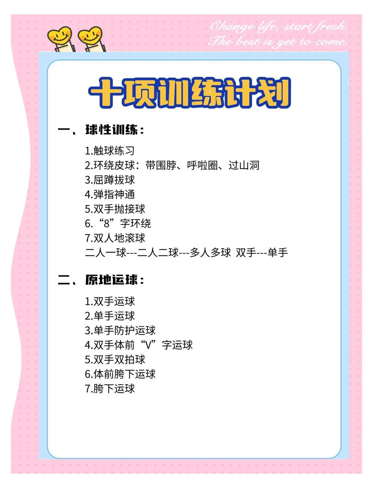 中学生如何安排自己的篮球训练步骤